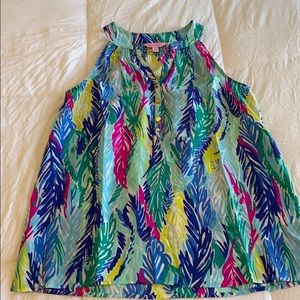 Lilly Pulitzer Silk Light As A Feather Tank Top S